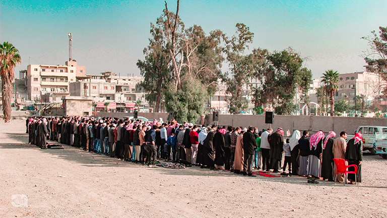 صلاة استسقاء للأمطار في الرقة