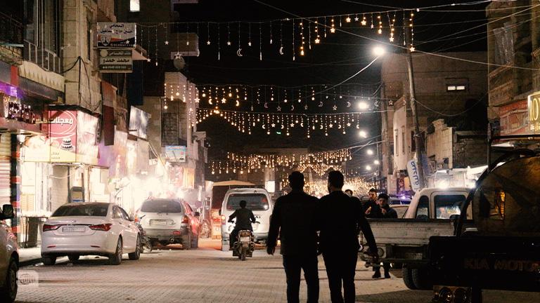 أسواق وشوارع اعزاز تتزين لاستقبال رمضان