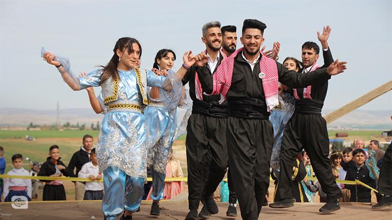 احتفالات أهالي مدينة القامشلي بعيد النوروز