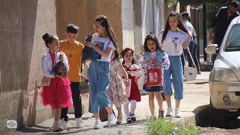 فرحة الأطفال بأول أيام عيد الفطر