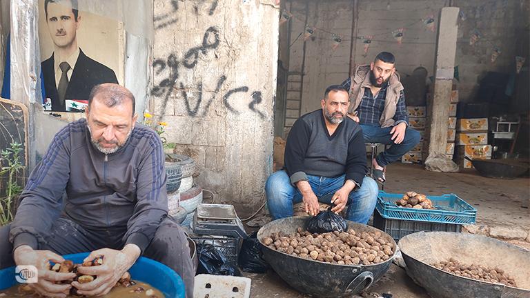 بيع الكمأة في الحسكة