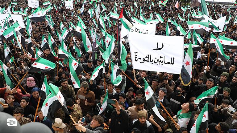 في الذكرى 13 للثورة السورية.. مظاهرات ضد الأسد من السويداء إلى إدلب
