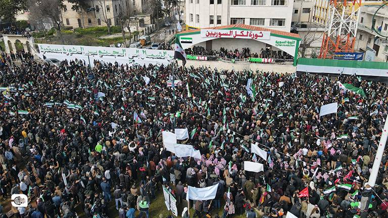 مظاهرات في الذكرى 13 للثورة السورية