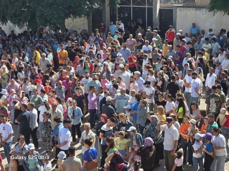 اعتصامات حاشدة وغاضبة للمرشديين في حمص وريفها احتجاجاً على جرائم القتل