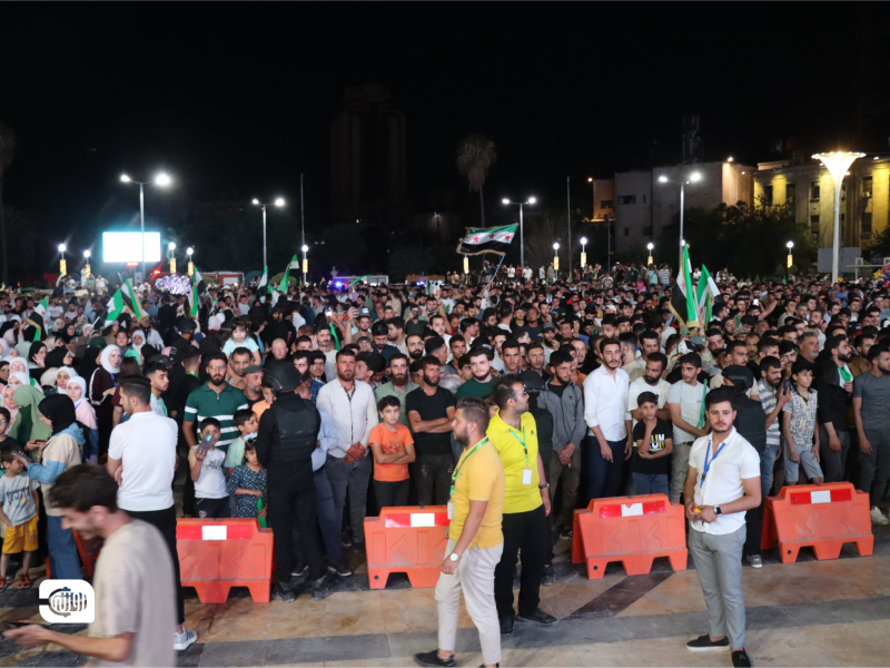 احتفالات إطلاق الهوية السورية الجديدة من حلب.