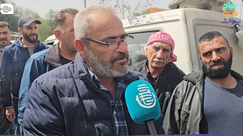 اعتراض سائقي السرافيس في كراج السيدة زينب