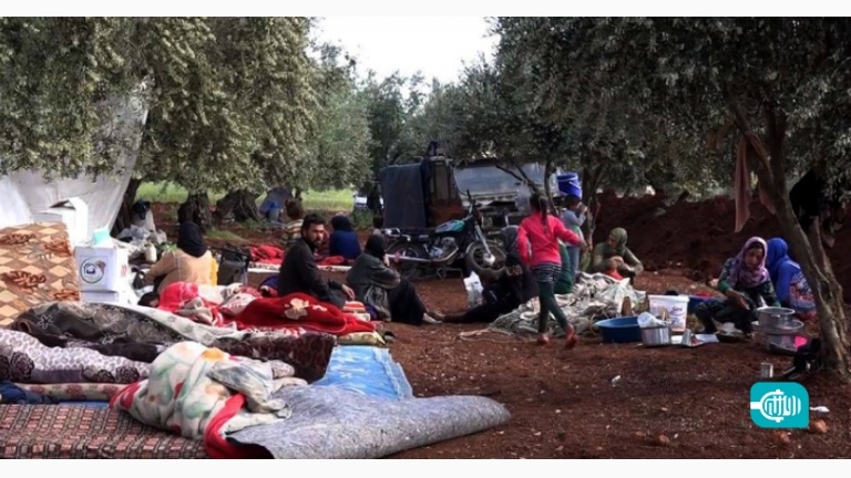 Idlib: Children Born Under Trees Due to Heavy Shelling