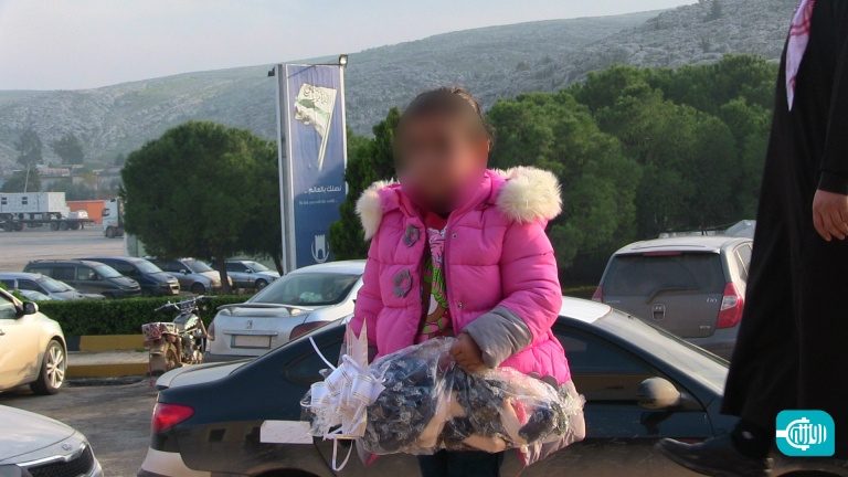 Yassamin Reunited with her Mother After Death of her French Father in Idlib